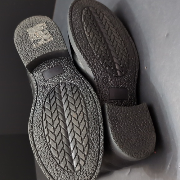 Simona Barbieri Twin-Set Women's Black Leather Studded Biker Boots Size 37. - Picture 12 of 14